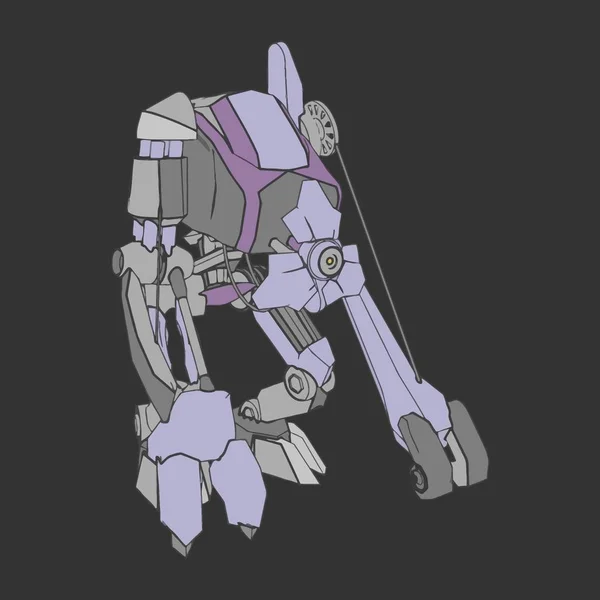 Ilustración vectorial. Mecha en fondo aislado. Para el diseño de camisetas, póster, pegatina . — Vector de stock