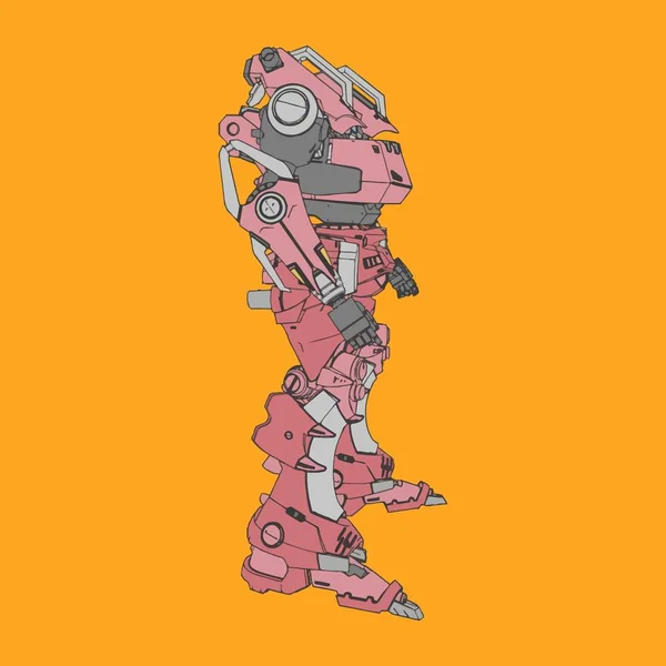 Ilustración vectorial. Mecha en fondo aislado. Para el diseño de camisetas, póster, pegatina . — Archivo Imágenes Vectoriales