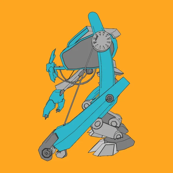 Ilustración vectorial. Mecha en fondo aislado. Para el diseño de camisetas, póster, pegatina . — Vector de stock