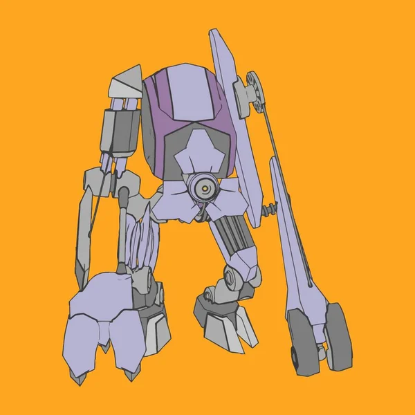 Ilustración vectorial. Mecha en fondo aislado. Para el diseño de camisetas, póster, pegatina . — Vector de stock