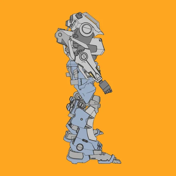 Ilustración vectorial. Mecha en fondo aislado. Para el diseño de camisetas, póster, pegatina . — Vector de stock