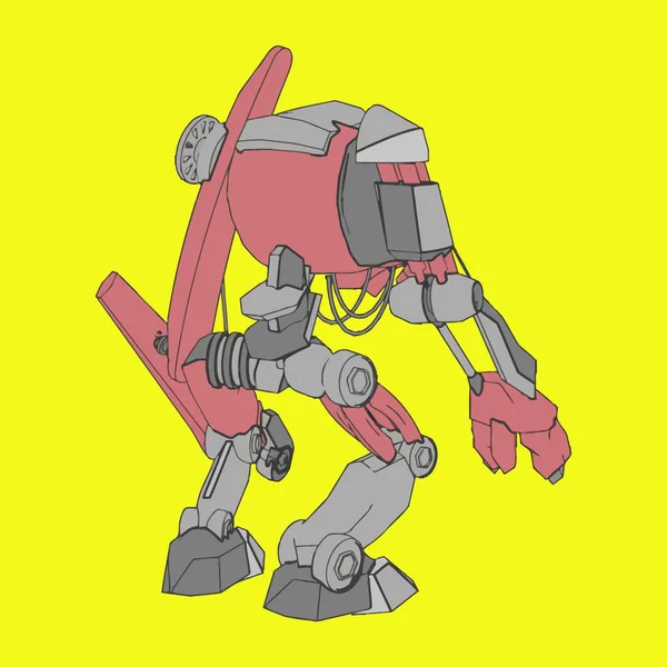 Ilustración vectorial. Mecha en fondo aislado. Para el diseño de camisetas, póster, pegatina . — Vector de stock