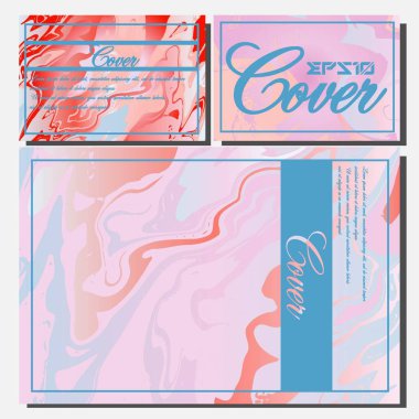 Sanatsal Tasarım kapakları. Yaratıcı sıvı renk arka planlar. Modaya uygun bir tasarım. Eps10 vektör