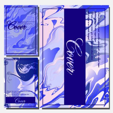 Sanatsal Tasarım kapakları. Yaratıcı sıvı renk arka planlar. Modaya uygun bir tasarım. Eps10 vektör