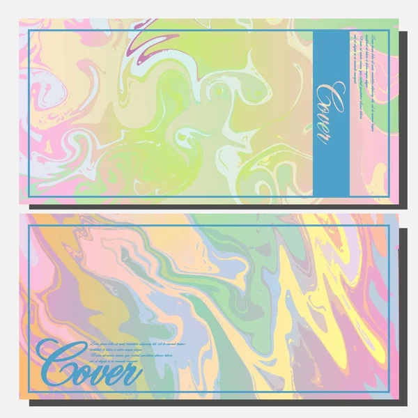 Design de capas artísticas. Cores fluidas criativas fundos. Design moderno. Vetor Eps10 — Vetor de Stock