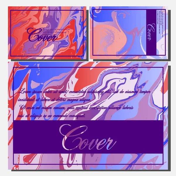 Design de couvertures artistiques. Couleurs fluides créatives milieux. Design tendance. Vecteur Eps10 — Image vectorielle