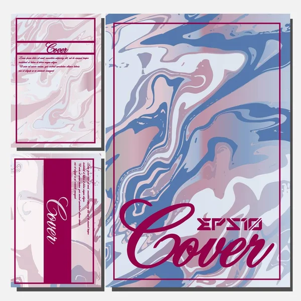 Design de capas artísticas. Cores fluidas criativas fundos. Design moderno. Vetor Eps10 — Vetor de Stock