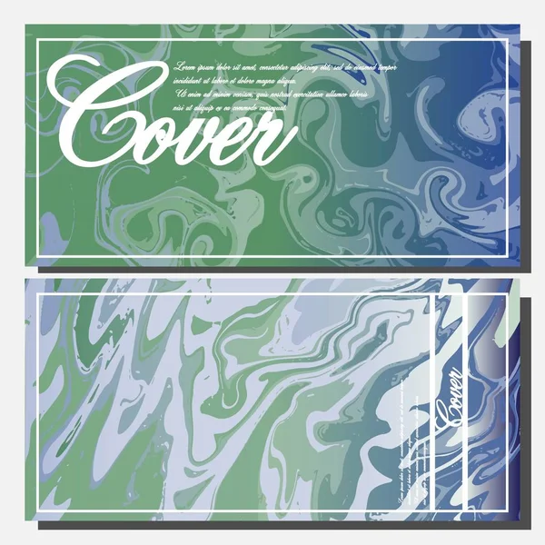 Artistic covers design. Creative fluid colors backgrounds. Trendy design. Eps10 vector — Stock Vector