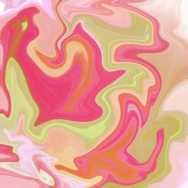 Yağlı boya çizgileri olan sıvı soyut arkaplan