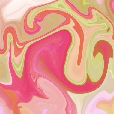 Yağlı boya çizgileri olan sıvı soyut arkaplan