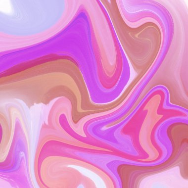 Yağlı boya çizgileri olan sıvı soyut arkaplan