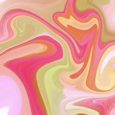 Yağlı boya çizgileri olan sıvı soyut arkaplan