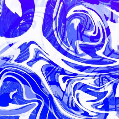 Yağlı boya çizgileri olan sıvı soyut arkaplan