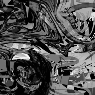 Yağlı boya çizgileri olan sıvı soyut arkaplan