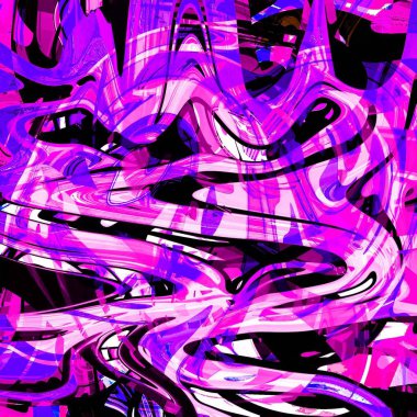 Yağlı boya çizgileri olan sıvı soyut arkaplan