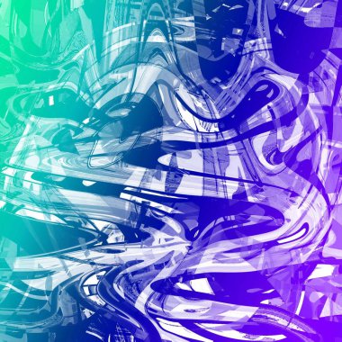 Yağlı boya çizgileri olan sıvı soyut arkaplan