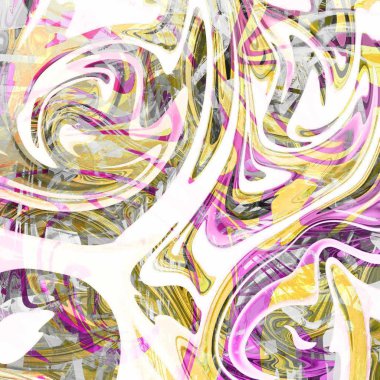 Yağlı boya çizgileri olan sıvı soyut arkaplan