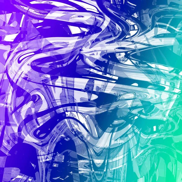 Yağlı boya çizgileri olan sıvı soyut arkaplan