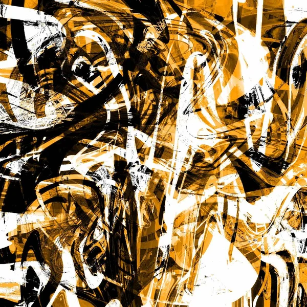 Yağlı boya çizgileri olan sıvı soyut arkaplan