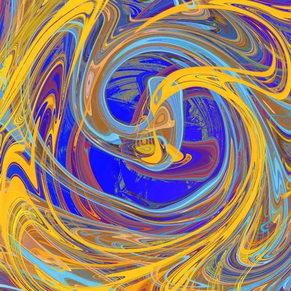 Yağlı boya çizgileri olan sıvı soyut arkaplan