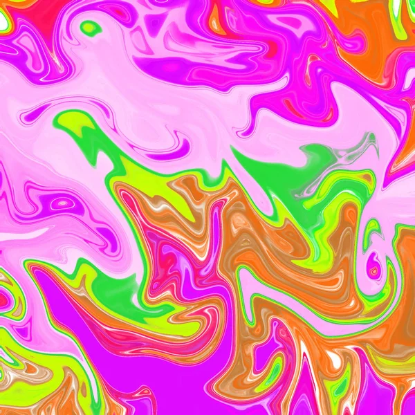 Liquid abstract background with oil painting streaks — Stock Photo, Image