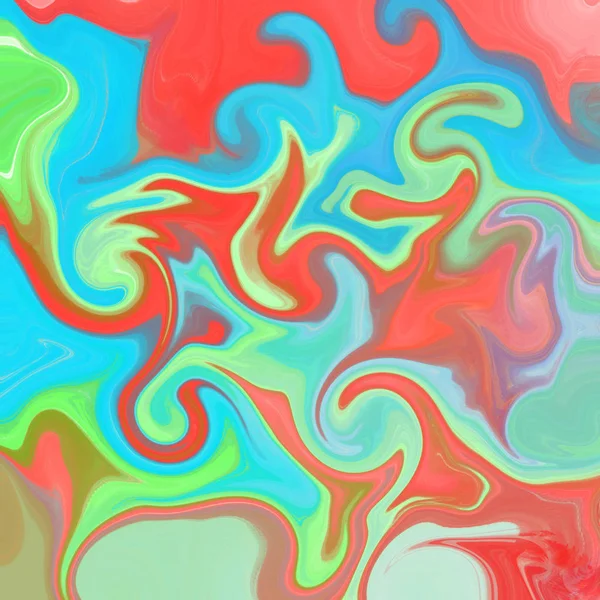 Liquid abstract background with oil painting streaks — Stock Photo, Image