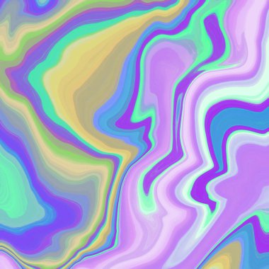 Yağlı boya çizgileri olan sıvı soyut arkaplan