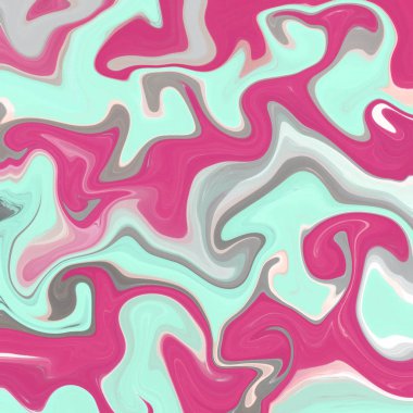 Yağlı boya çizgileri olan sıvı soyut arkaplan