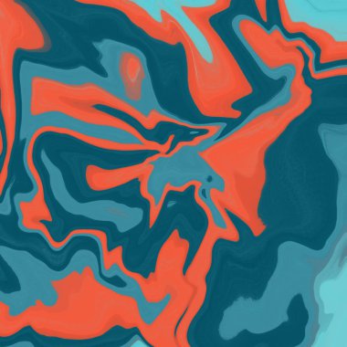 Yağlı boya çizgileri olan sıvı soyut arkaplan