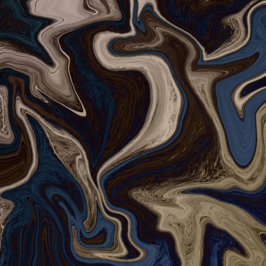 Yağlı boya çizgileri olan sıvı soyut arkaplan