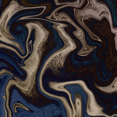 Yağlı boya çizgileri olan sıvı soyut arkaplan