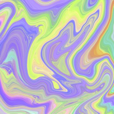 Yağlı boya çizgileri olan sıvı soyut arkaplan