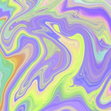 Yağlı boya çizgileri olan sıvı soyut arkaplan