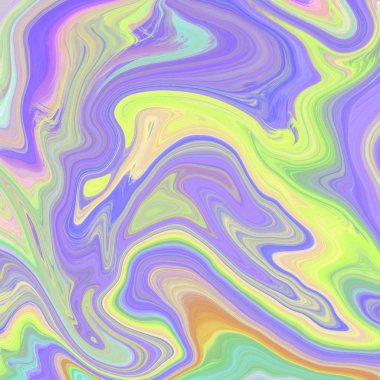 Yağlı boya çizgileri olan sıvı soyut arkaplan