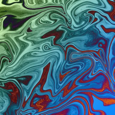 Yağlı boya çizgileri olan sıvı soyut arkaplan