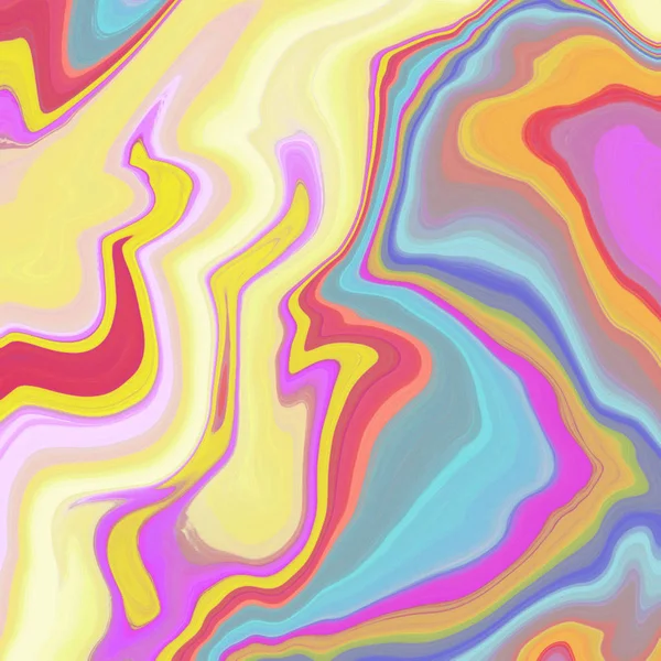 Yağlı boya çizgileri olan sıvı soyut arkaplan