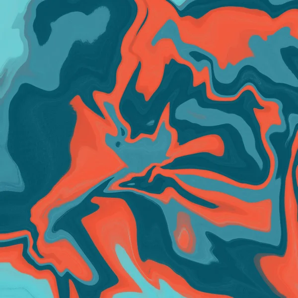 Yağlı boya çizgileri olan sıvı soyut arkaplan