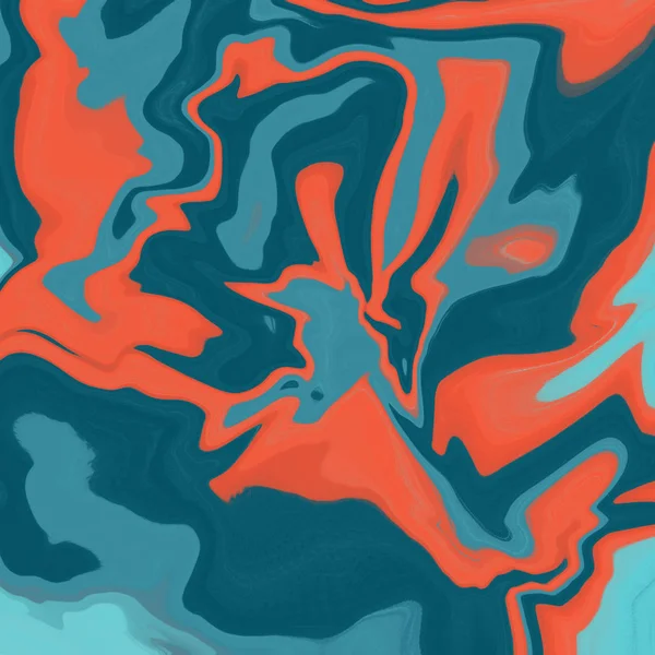 Yağlı boya çizgileri olan sıvı soyut arkaplan