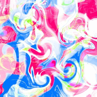 Yağlı boya çizgileri olan sıvı soyut arkaplan