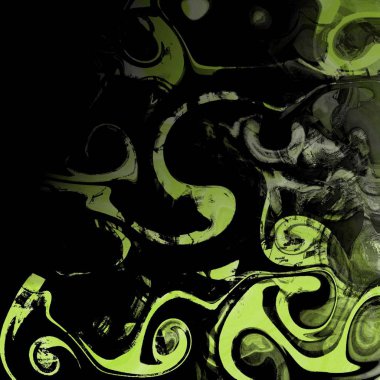 Yağlı boya çizgileri olan sıvı soyut arkaplan