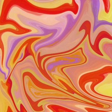 Yağlı boya çizgileri olan sıvı soyut arkaplan