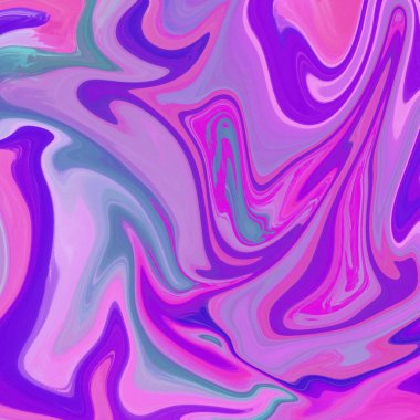 Yağlı boya çizgileri olan sıvı soyut arkaplan