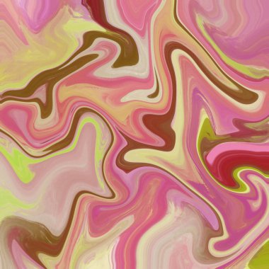 Yağlı boya çizgileri olan sıvı soyut arkaplan