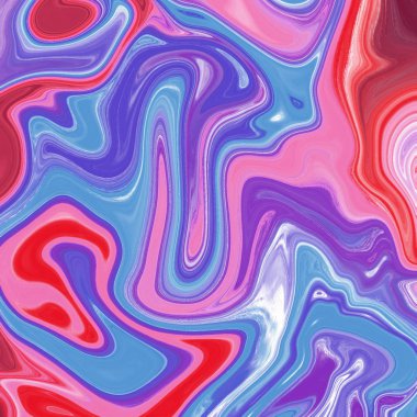 Yağlı boya çizgileri olan sıvı soyut arkaplan