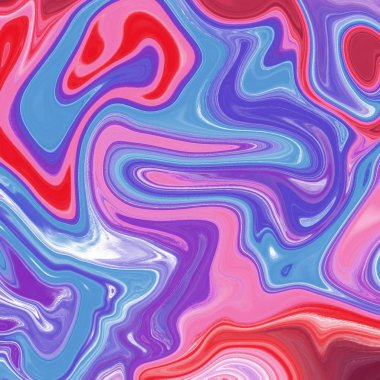 Yağlı boya çizgileri olan sıvı soyut arkaplan