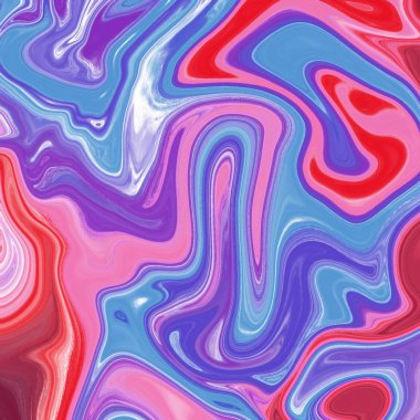 Yağlı boya çizgileri olan sıvı soyut arkaplan