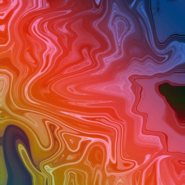 Yağlı boya çizgileri olan sıvı soyut arkaplan