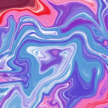 Yağlı boya çizgileri olan sıvı soyut arkaplan