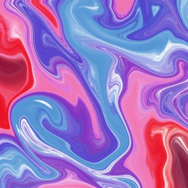 Yağlı boya çizgileri olan sıvı soyut arkaplan