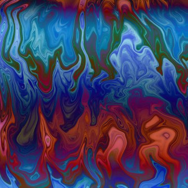 Yağlı boya çizgileri olan sıvı soyut arkaplan